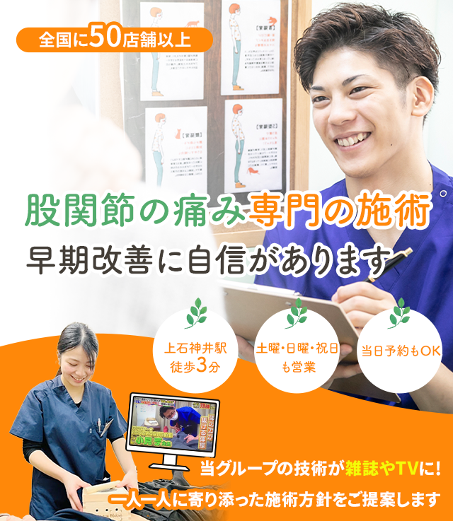 なぜ、当院の施術で股関節の痛みを改善に導くことができるのか？