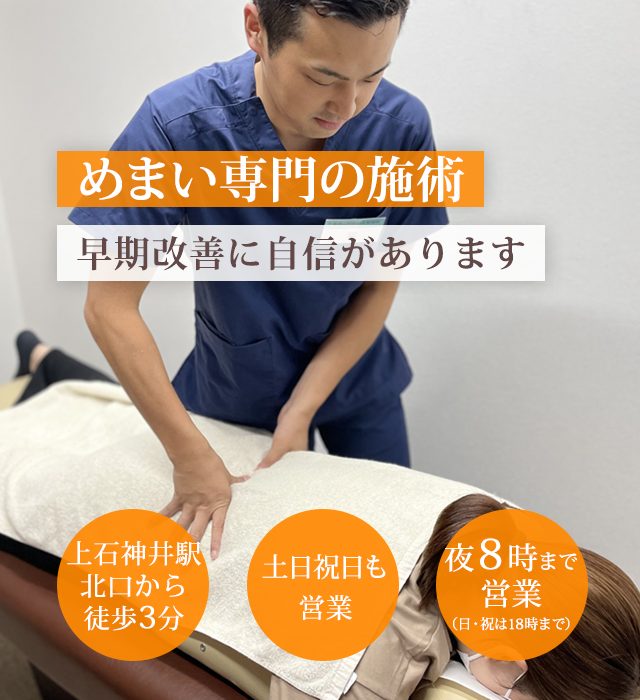なぜ、当院の施術でめまいを改善に導くことができるのか？